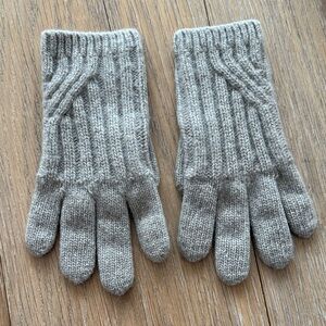 Portolano cashmere kids gloves size 4-7 light brown